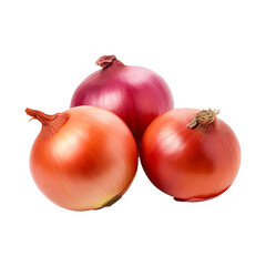 Fototapeta premium onions on a transparent background, created with Generative AI