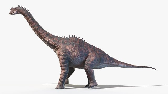 Animation of a Europasaurus dinosaur walking