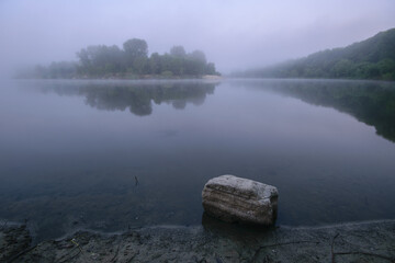 fog on the river