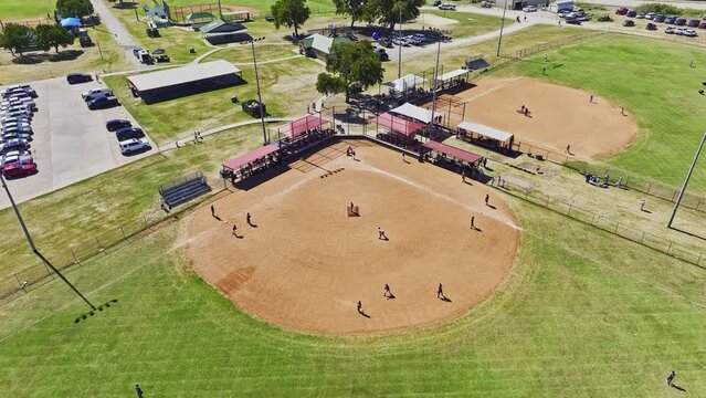 Little league baseball game in Princeton, Tx.