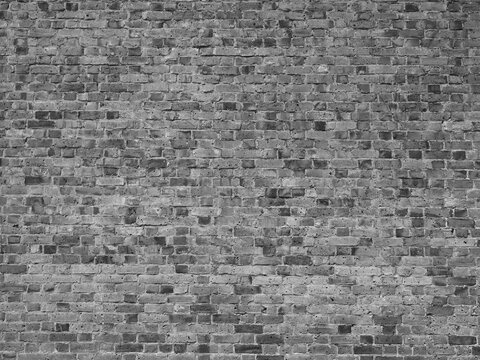 black and white brick wall background © Claudio Divizia
