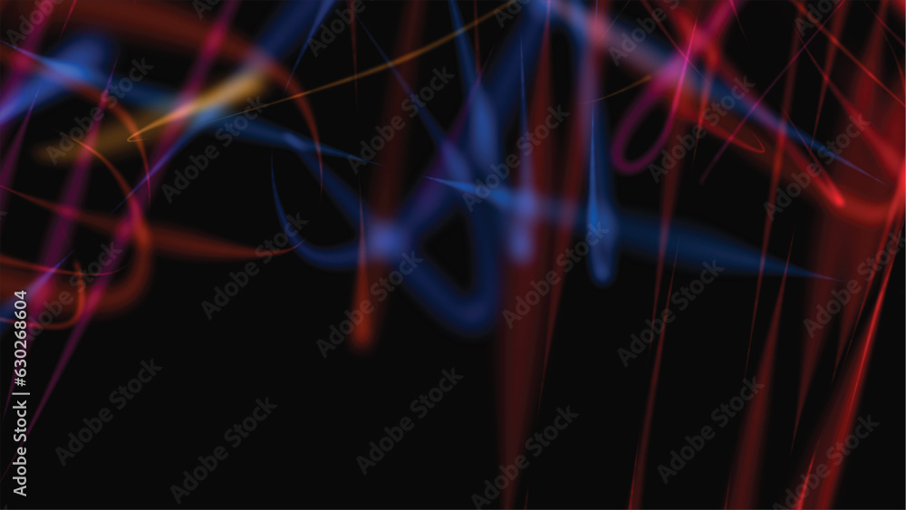 Poster abstract background with colorful lines, luxury wave line on transparent background with glitter lig