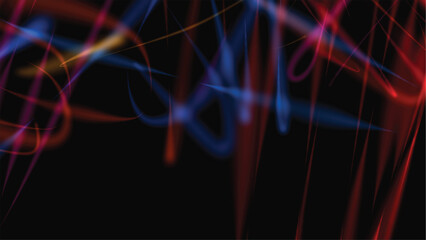 abstract background with colorful lines, luxury wave line on transparent background with glitter light effects elements. elegant shapes and space for your text.