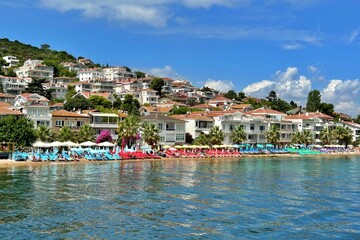 View of Kınalıada coastline in Istanbul, Turkey.