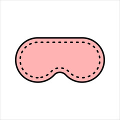 Sleeping mask line style icon. vector illustration on white background