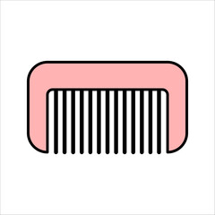 comb icon vector design logo element, vector illustration on white background