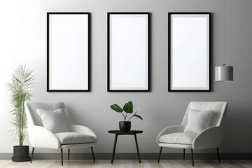 Subdued and Modern Composition Mockup, generative, ai