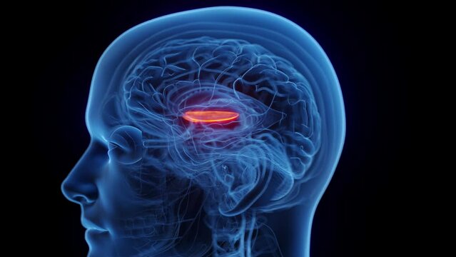 Animation of a man's medial globus pallidus