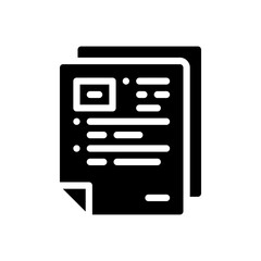 notes glyph icon