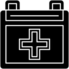 Fototapeta premium Medical Appointment Calendar Icon