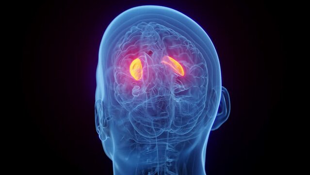 Animation of a man's putamen