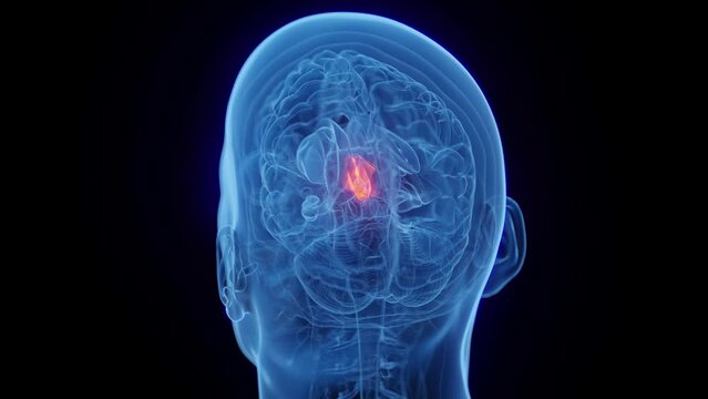 Animation of a man's thalamus