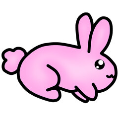 easter bunny with heart