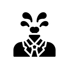 headless glyph icon