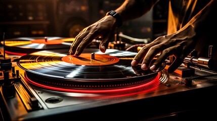 dj mixing music - Powered by Adobe