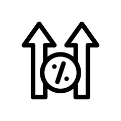 percentage line icon