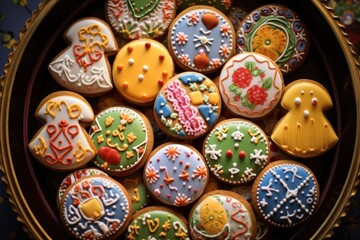 Easter icing cookies