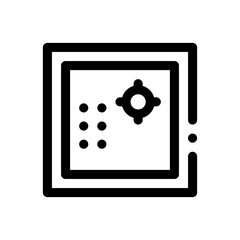 safebox line icon
