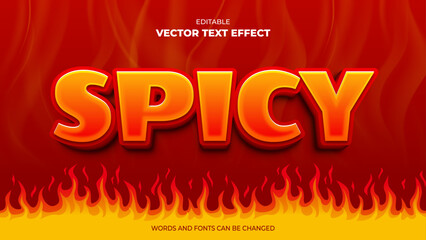 red hot spicy editable 3d text effect