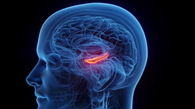 Animation of a man's hippocampus