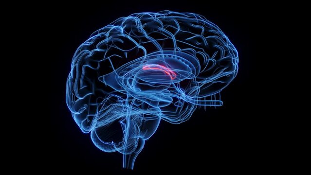 Animation of the fornix commissure