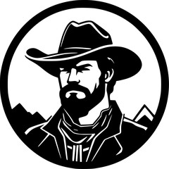 Fototapeta premium Western - High Quality Vector Logo - Vector illustration ideal for T-shirt graphic