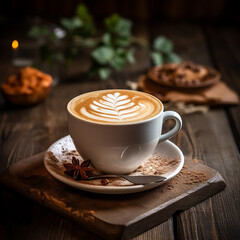 cup of coffee with chocolate