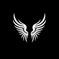Fototapeta premium Angel Wings - Minimalist and Flat Logo - Vector illustration