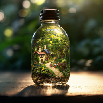 tiny house in a bottle