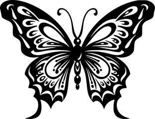 Fototapeta na wymiar Butterfly - High Quality Vector Logo - Vector illustration ideal for T-shirt graphic