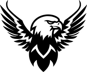 Eagle - Minimalist and Flat Logo - Vector illustration