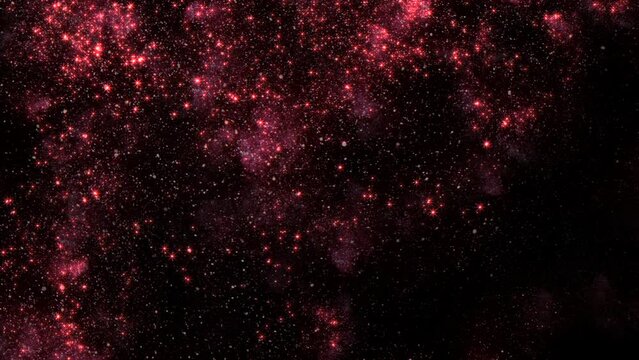 A dazzling lilac sky dotted with stars and constellations, evoking a feeling of infinite possibilities in the boundless universe