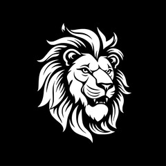 Lion | Minimalist and Simple Silhouette - Vector illustration