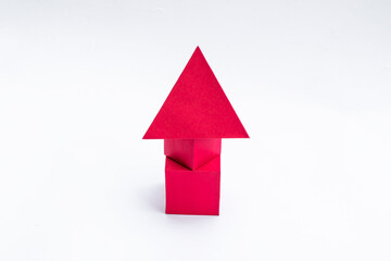 Build a triangular prism out of paper