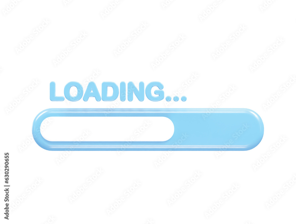 Poster loading 3d rendering icon vector illustration