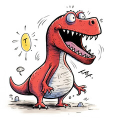 Fototapeta premium Cartoon Dino
