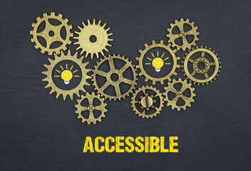 accessible	
