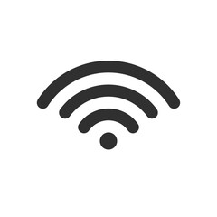 Wi-Fiのシンプルなアイコン - 電波･無線LAN･ネットワークのイメージ素材

