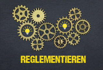 reglementieren	