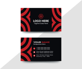 Modern Business card design template and Creative Vector design template set.