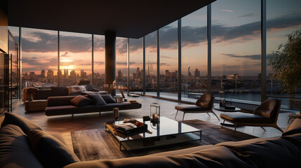 Fototapeta premium luxurious penthouse