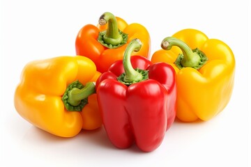 Obraz na płótnie Canvas Bell Peppers isolated on white background