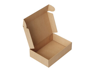 Brown Paper box Cardboard box isolated on white background 