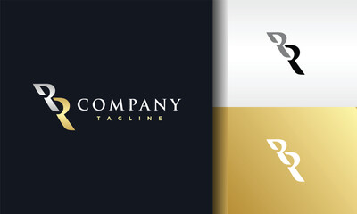monogram letter RR luxury logo