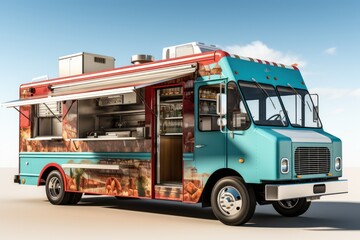 Food Truck 3D Isolated Display