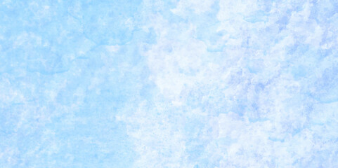 Blue and white old distress interior concrete grunge wall texture abstract background, hand drawn watercolor shades blue and white background with grunge texture for creative design.