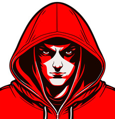 men wearing hoodie red