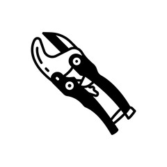 Conduit Cutter icon in vector. Logotype