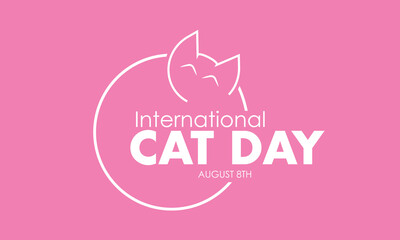 International Cat Day vector design illustration. Animal concept for cat love
