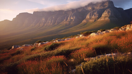 mountain landscapes in the morning background nature landscape collection of beautiful nature theme